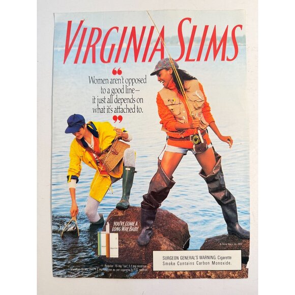 Vintage 1993 Virginia Slims Cigarette Tobacco Advertisement Print Ad - Picture 1 of 3